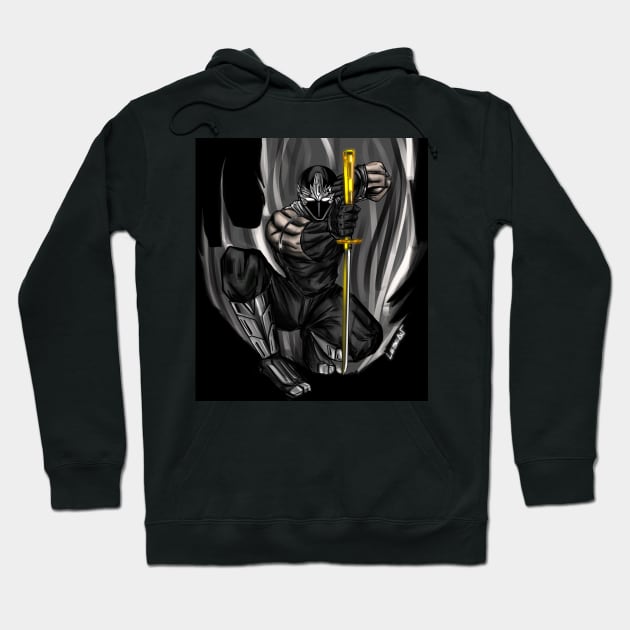 ninja powered shinobi ecopop ryu hayabusa art Hoodie by jorge_lebeau